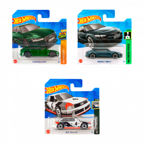 Набор Машинка Базовая Hot Wheels Audi RS 6 Avant HKH69 + RS E-Tron GT HKH58 + '90 Quattro HKG35