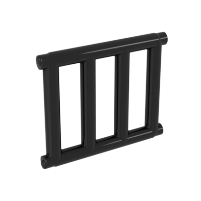 Стержень Lego Конструкція 10шт Grille with End Protrusions 1 x 4 x 3 62113 4521681 Black Б/У - Retromagaz