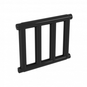 Стержень Lego Конструкція 10шт Grille with End Protrusions 1 x 4 x 3 62113 4521681 Black Б/У - Retromagaz