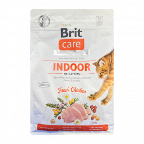 Сухой Корм для Кошек Brit Care GF Indoor Anti-Stress Курица 2kg - Retromagaz