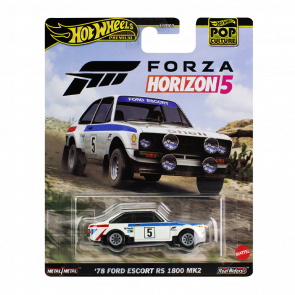 Машинка Premium Hot Wheels Ford Escort RS Forza Horizon 5 Pop Culture 1:64 HKC23 White