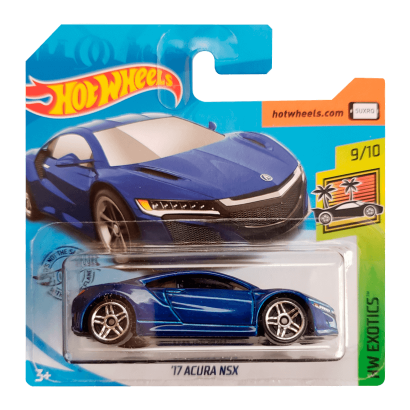 Машинка Базовая Hot Wheels '17 Acura NSX Exotics 1:64 FYC34 Dark Blue - Retromagaz