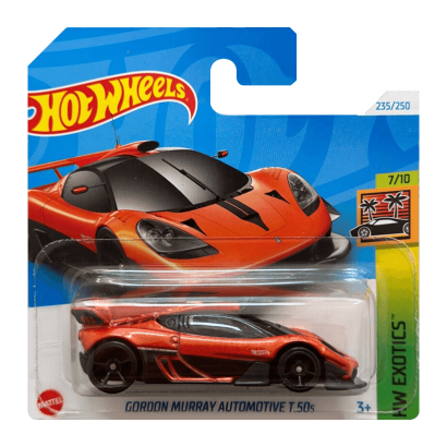 Машинка Базовая Hot Wheels Gordon Murray Automotive T.50s Exotics 1:64 HRY89 Orange - Retromagaz