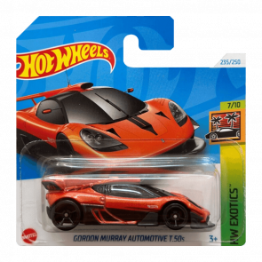 Машинка Базовая Hot Wheels Gordon Murray Automotive T.50s Exotics 1:64 HRY89 Orange - Retromagaz