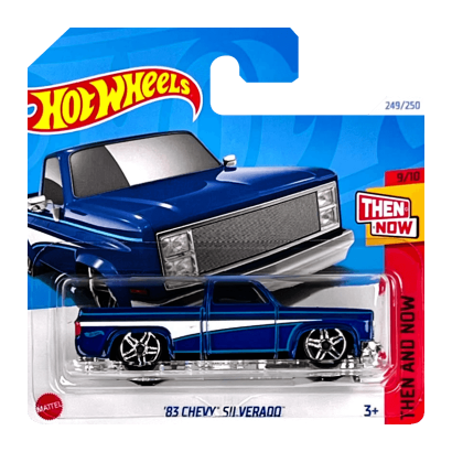 Машинка Базова Hot Wheels '83 Chevy Silverado Then and Now 1:64 HTC73 Blue - Retromagaz