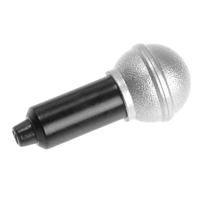 Искусство Lego 2шт Microphone with Metallic Silver Top Full 90370pb01 4590766 6018819 6214132 Black Б/У - Retromagaz