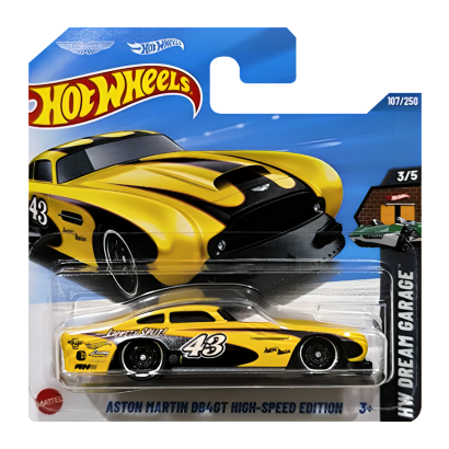 Машинка Базовая Hot Wheels Aston Martin DB4GT High-Speed Edition Zamac Super Treasure Hunt STH Dream Garage 1:64 JBC39 Gold - Retromagaz