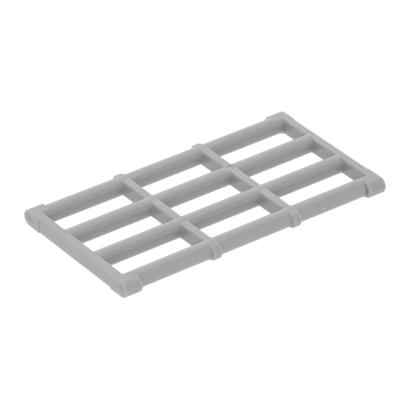 Стержень Lego Конструкція 4шт Grille with End Protrusions 1 x 4 x 6 92589 4599496 Light Bluish Grey Б/У - Retromagaz