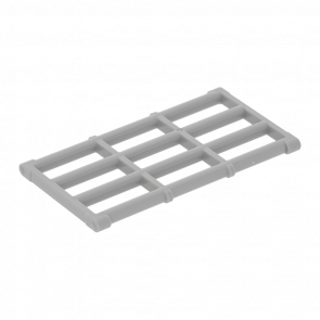 Стержень Lego Конструкція 4шт Grille with End Protrusions 1 x 4 x 6 92589 4599496 Light Bluish Grey Б/У - Retromagaz