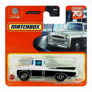 Машинка Велике Місто Matchbox Dodge Sweptside Pickup Showroom 1:64 HLD38 White - Retromagaz