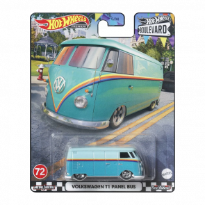 Машинка Premium Hot Wheels Volkswagen T1 Panel Bus Boulevard 1:64 GJT68/HKF18 Turquoise