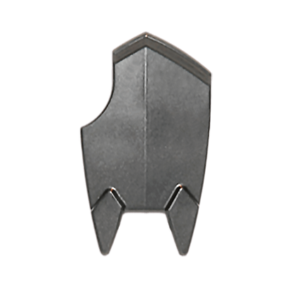 Зброя Lego Щит Broad with Spiked Bottom and Cutout Corner 10049 6002757 Pearl Dark Grey Б/У - Retromagaz