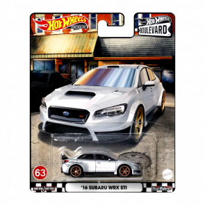 Машинка Premium Hot Wheels '16 Subaru WRX STI Boulevard 1:64 HCR07 Metallic Silver