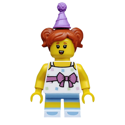 Фигурка Lego Series 18 Birthday Party Girl Collectible Minifigures col317 Б/У - Retromagaz