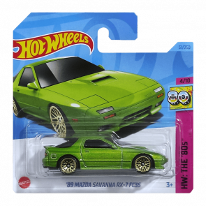 Машинка Базовая Hot Wheels '89 Mazda Savanna RX-7 FC3S The `80S 1:64 HKG81 Green - Retromagaz