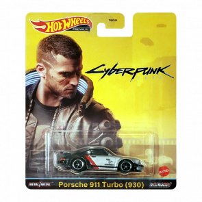 Машинка Premium Hot Wheels Cyberpunk 2077 Porsche 911 Turbo (930) Rep. Entertainment 1:64 HCP04 Grey