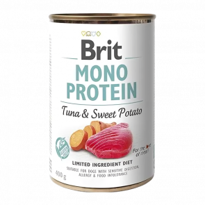 Влажный Корм для Собак Brit Care Mono Protein Тунец и Батат 400g - Retromagaz