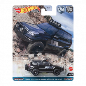 Машинка Premium Hot Wheels 2005 Toyota Land Cruiser Prado Chase Off-Road 1:64 HKC75 Black - Retromagaz