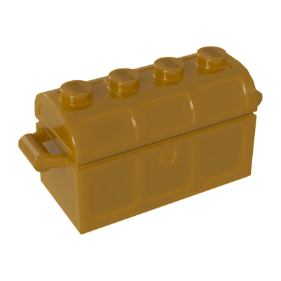 Емкость Lego Treasure Chest Bott Lid 2 x 4 x 2 4738ac01 4739a 4541393 6278470 4541394 6278473 Pearl Gold Б/У - Retromagaz