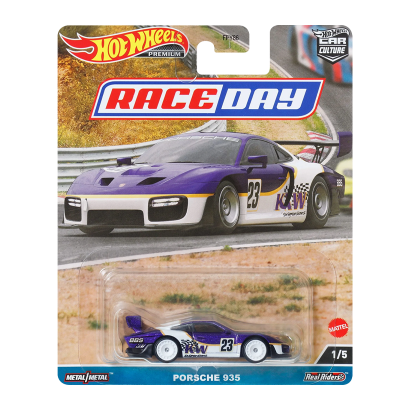 Машинка Premium Hot Wheels Porsche 935 Race Day 1:64 HKC59 White - Retromagaz