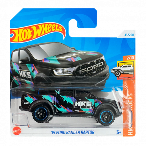 Машинка Базовая Hot Wheels '19 Ford Ranger Raptor HKS Hot Trucks 1:64 HTC29 Black