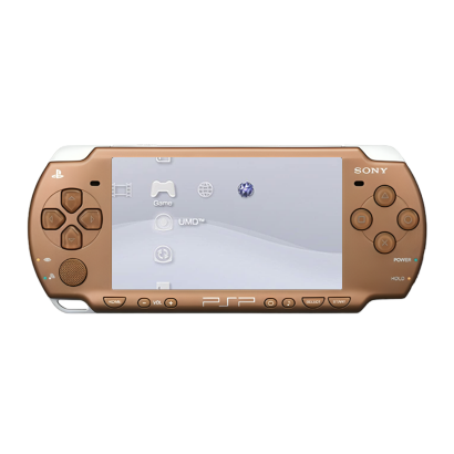 Консоль Sony PlayStation Portable Slim PSP-2ххх Модифікована 32GB Matte Bronze + 5 Вбудованих Ігор Б/У - Retromagaz