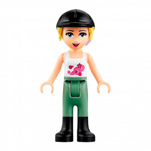 Фигурка Lego Girl Stephanie Sand Green Riding Pants Friends frnd157 Б/У