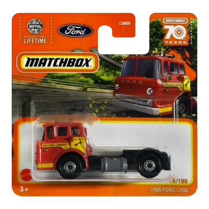 Машинка Большой Город Matchbox 1965 Ford C900 Highway 1:64 HLC73 Red - Retromagaz