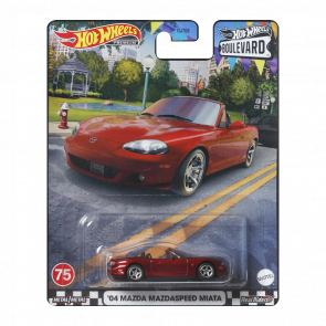 Машинка Premium Hot Wheels '04 Mazda Mazdaspeed Miata Boulevard 1:64 GJT68/HKF22 Red - Retromagaz