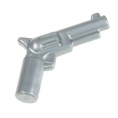 Зброя Lego Стрілецька Pistol Revolver Small Barrel 13562 13562 Flat Silver Б/У - Retromagaz