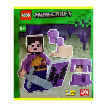 Конструктор Lego Фігурка End Warrior with Shulker Paper Bag Minecraft 662413 Новий - Retromagaz