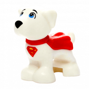 Фигурка Lego Земля Dog Super Hero with Blue Eyes Red Cape and Superman 'S' Logo Animals 28325pb01 1 6175215 White Б/У - Retromagaz