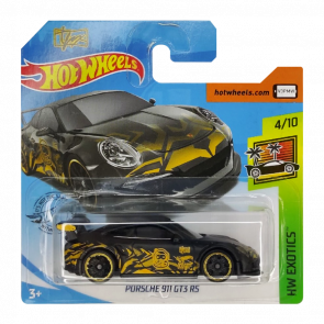 Машинка Базова Hot Wheels Tfox Porsche 911 GT3 RS Exotics 1:64 GHC30 Black