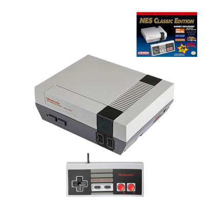 Консоль Nintendo NES Classic Mini Europe Light Grey + 30 Встроенных Игр + Коробка Б/У - Retromagaz