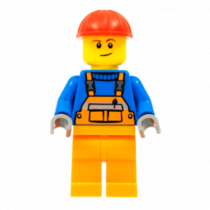 Фигурка Lego Construction 973px437 Overalls with Safety Stripe Orange City con011 Б/У - Retromagaz