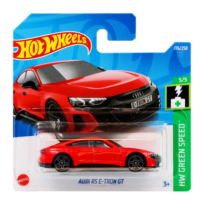 Машинка Базова Hot Wheels Audi RS E-Tron GT Green Speed 1:64 HCX39 Red - Retromagaz