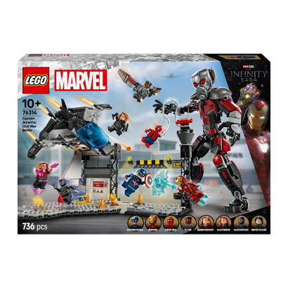 Конструктор Lego Первый Мститель Противостояние Приключенческая Битва Marvel 76314 Новый - Retromagaz