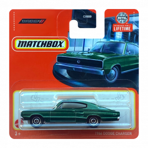 Машинка Велике Місто Matchbox 1966 Dodge Charger Showroom 1:64 HVN82 Dark Green - Retromagaz