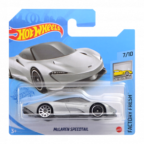 Машинка Базова Hot Wheels McLaren Speedtail Factory Fresh 1:64 GTC55 Silver - Retromagaz