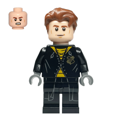 Фигурка Lego Harry Potter Cedric Diggory Black and Yellow Uniform Shirt Tail Films hp179a Б/У - Retromagaz