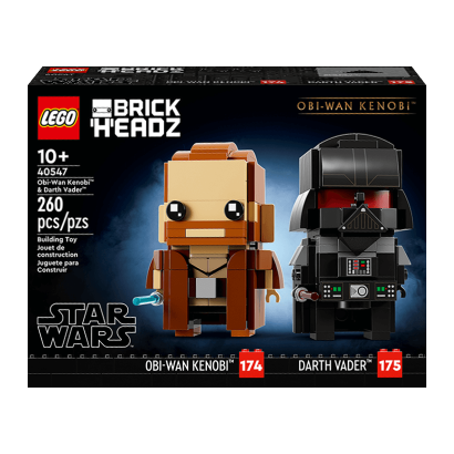 Конструктор Lego Star Wars Оби-Ван Кеноби и Дарт Вейдер BrickHeadz 40547 Новый - Retromagaz