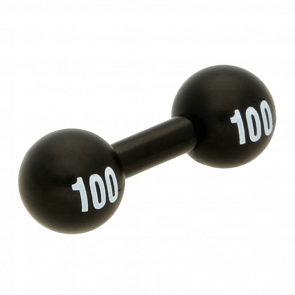 Спорт Lego Barbell with White '100' Pattern 32765pb01 6183743 Black Б/У - Retromagaz