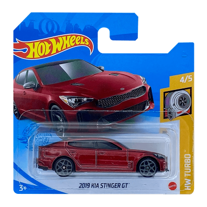 Машинка Базовая Hot Wheels 2019 KIA Stinger GT Turbo 1:64 GRY58 Red - Retromagaz