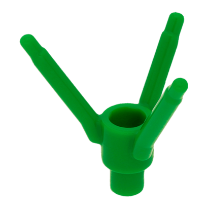 Растение Lego Трава 4шт Flower Stem with Bottom Pin 24855 6135278 6269971 Green Б/У - Retromagaz