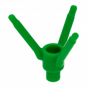 Растение Lego Трава 4шт Flower Stem with Bottom Pin 24855 6135278 6269971 Green Б/У - Retromagaz