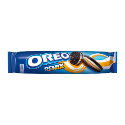 Печиво Oreo Remix Caramel & Vanilla 157g - Retromagaz