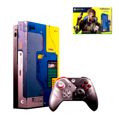 Консоль Microsoft Xbox One X Cyberpunk 2077 Limited Edition 1TB Yellow Blue Б/У - Retromagaz