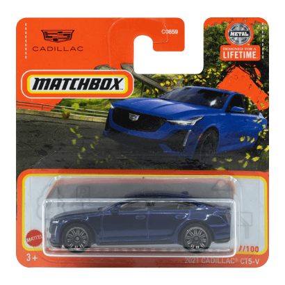 Машинка Велике Місто Matchbox 2021 Cadillac CT5-V Roadtrip 1:64 HVN84 Blue - Retromagaz