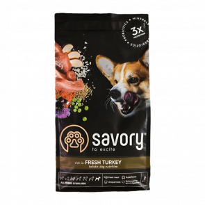 Сухой Корм для Собак Cтерилизованных Savory All Breed Индейка 1kg - Retromagaz