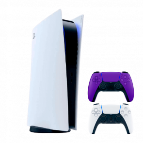 Набор Консоль Sony PlayStation 5 Digital Edition 825GB White Новый + Геймпад Беспроводной DualSense Purple